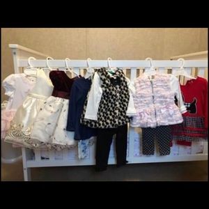 7 piece baby girl fall/winter lot!
